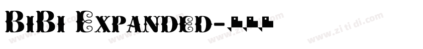 BiBi Expanded字体转换